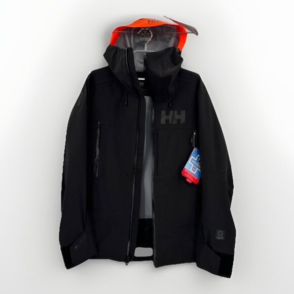 Helly Hansen Men's Sogn Shell 2.0 Jacket in Black size S Small Relaxed Fit NWT** - Picture 1 of 13